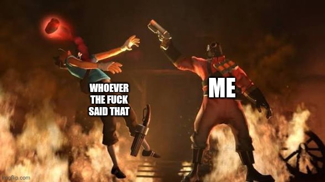 ME WHOEVER THE FUCK SAID THAT | made w/ Imgflip meme maker