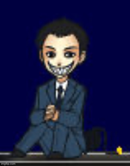 Moriarty but a shimeji 2.0 (scary alert) | image tagged in moriarty but a shimeji 2 0 scary alert | made w/ Imgflip meme maker