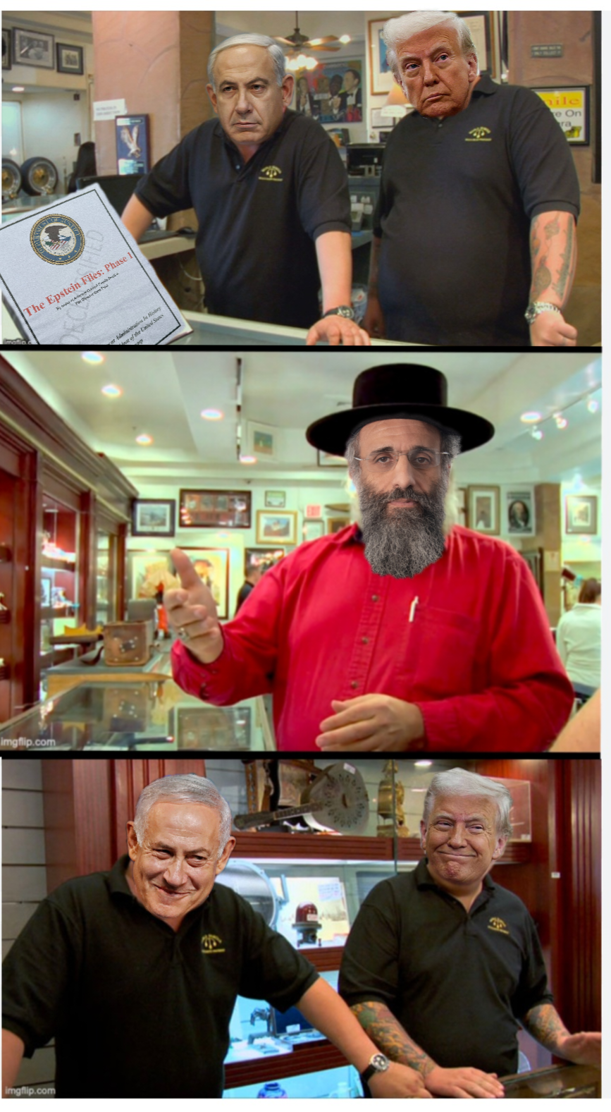 Epstein files Trump Netanyahu Blank Meme Template