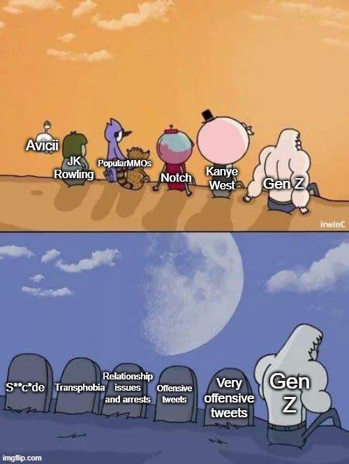 Childhood legends who lost everything | image tagged in sad,gen z,childhood,celebrities,minecraft,cancel culture | made w/ Imgflip meme maker