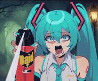 High Quality MIKU RAID Blank Meme Template