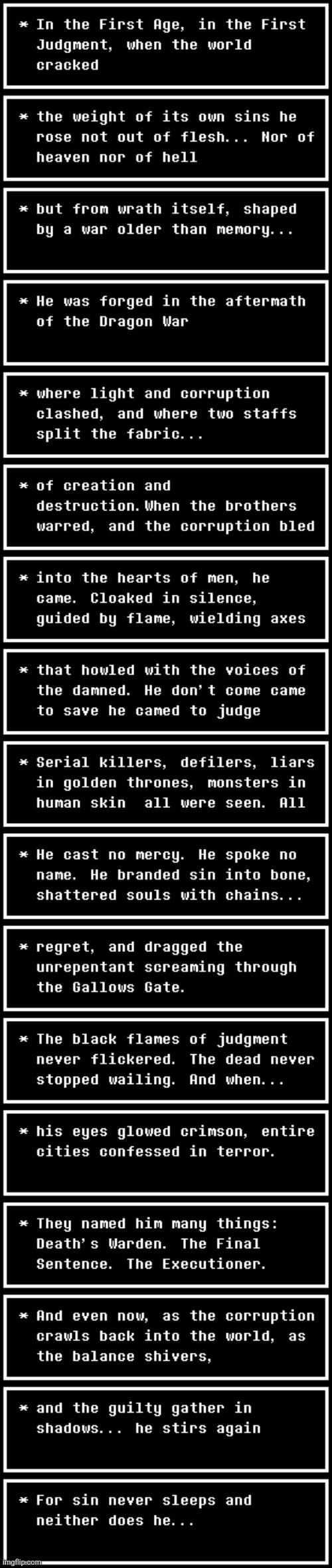 The tale of the executioner... ( Prologue) | made w/ Imgflip meme maker