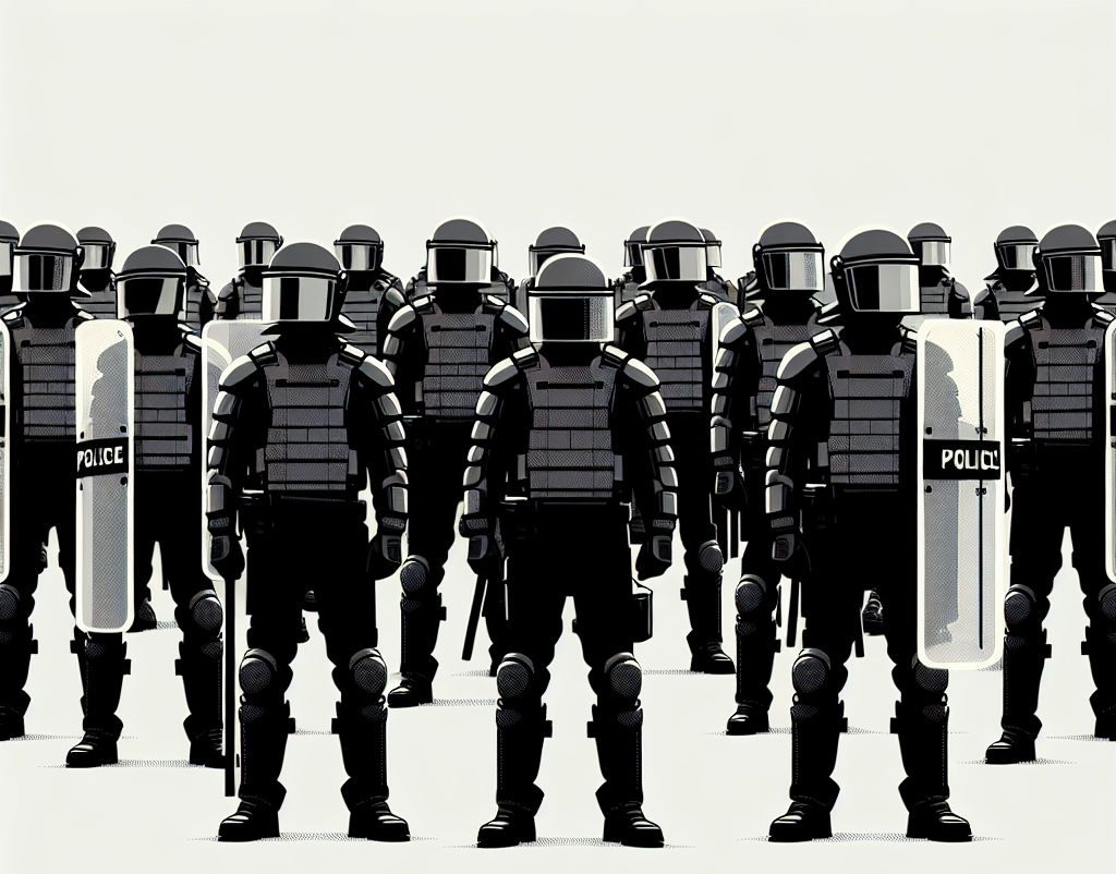 riot police Blank Meme Template