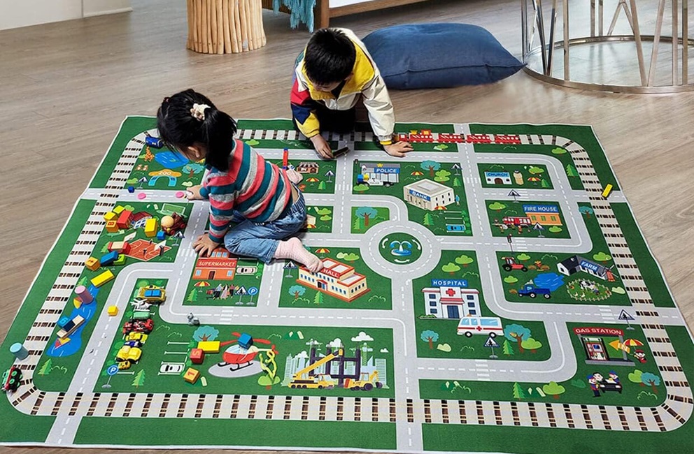 City Streets Rug Blank Meme Template