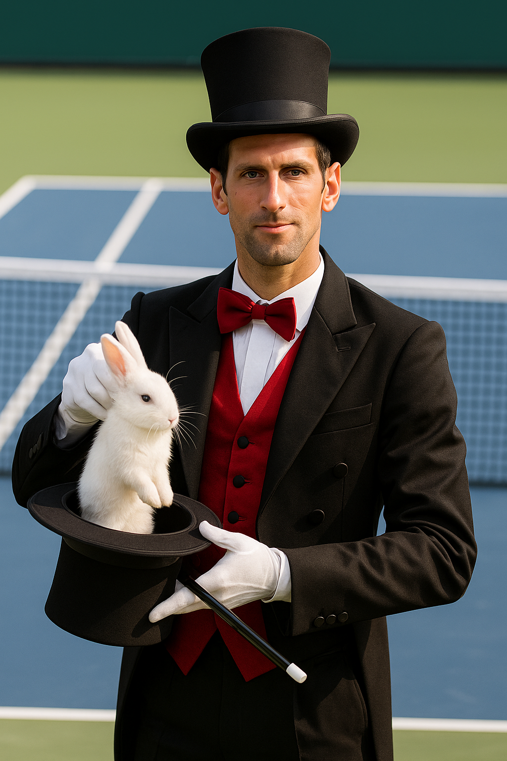 Djokovic magician Blank Meme Template