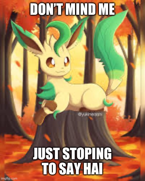 DON’T MIND ME; JUST STOPING TO SAY HAI | made w/ Imgflip meme maker
