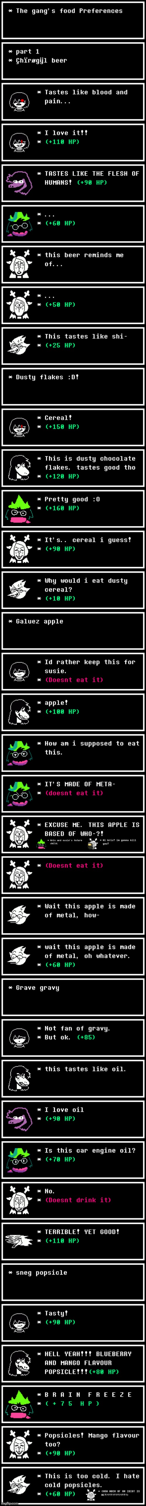mmmh tasty | image tagged in deltarune,memes | made w/ Imgflip meme maker