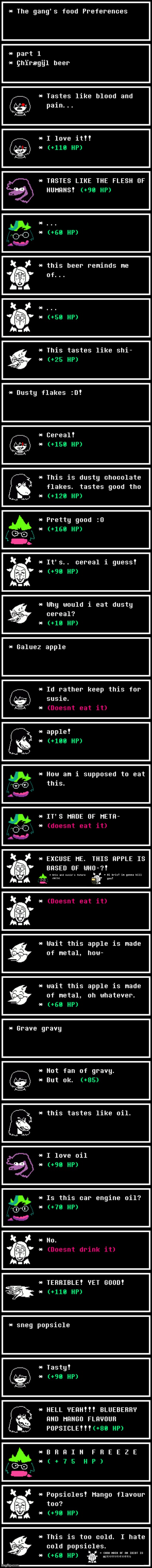 mmmh tasty | image tagged in deltarune,memes | made w/ Imgflip meme maker