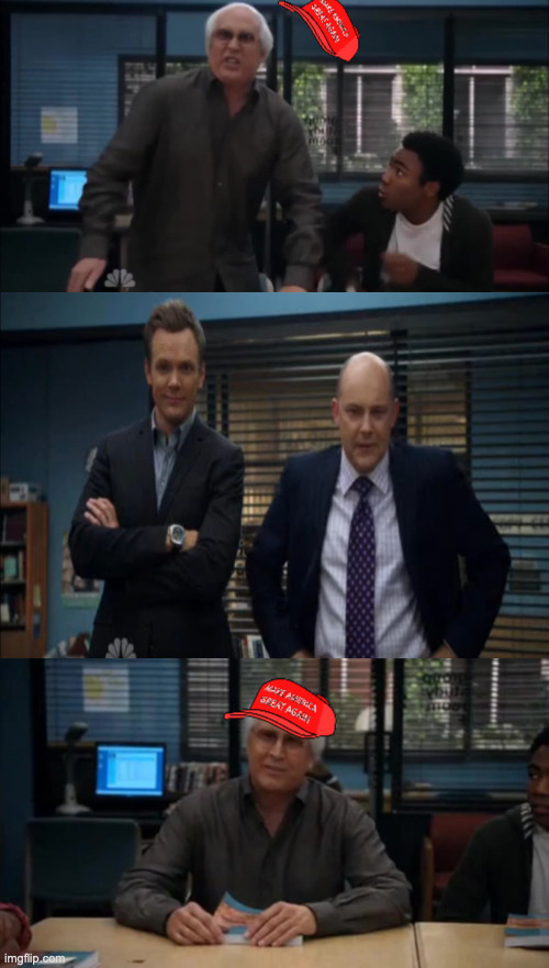 inverted MAGA Snowflake Blank Meme Template