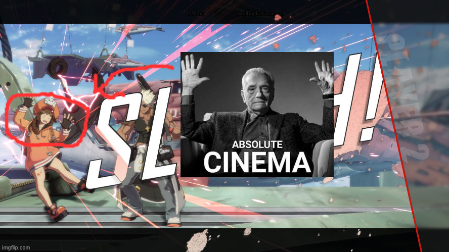 absolute cinema | image tagged in absolute cinema,guilty gear | made w/ Imgflip meme maker