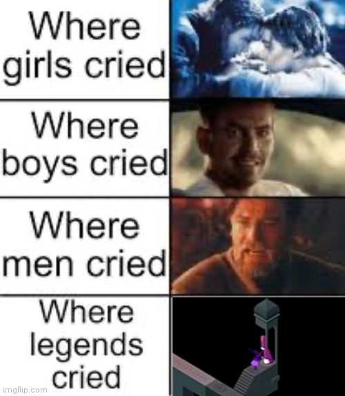 Monument valley 3 meme | image tagged in where legends cried | made w/ Imgflip meme maker