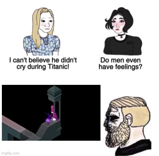 Another MV3 meme | image tagged in chad crying | made w/ Imgflip meme maker