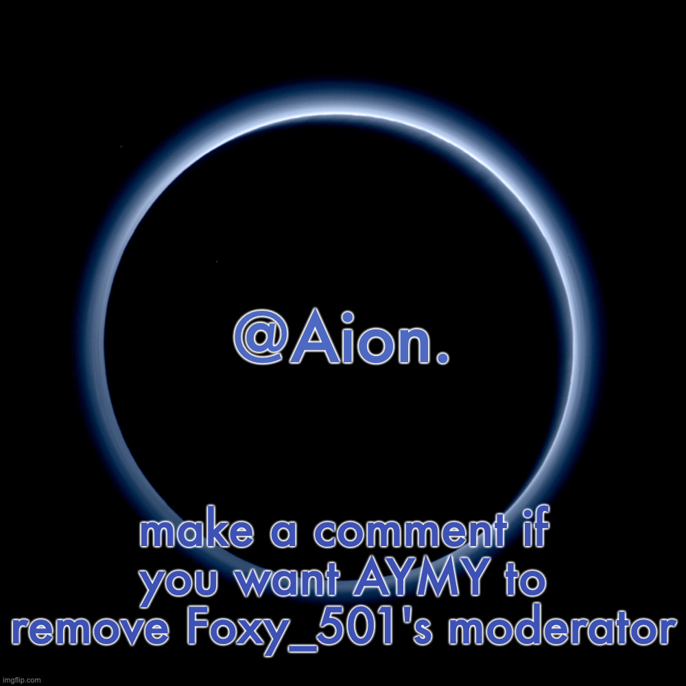 Silver Announcement Template 18.0 Template | make a comment if you want AYMY to remove Foxy_501's moderator | image tagged in silver announcement template 18 0 template | made w/ Imgflip meme maker