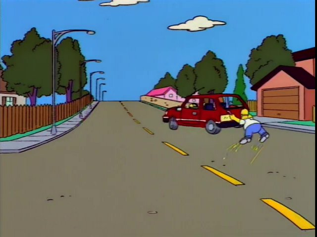 Homer Simpson Road Blank Meme Template