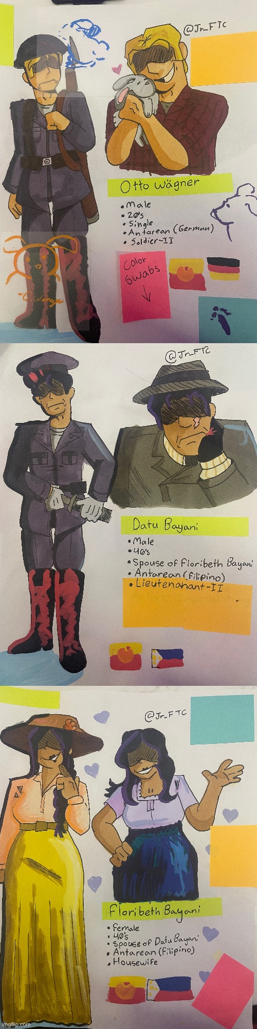 I did a redesign of my centaura ocs and actually give them names | made w/ Imgflip meme maker