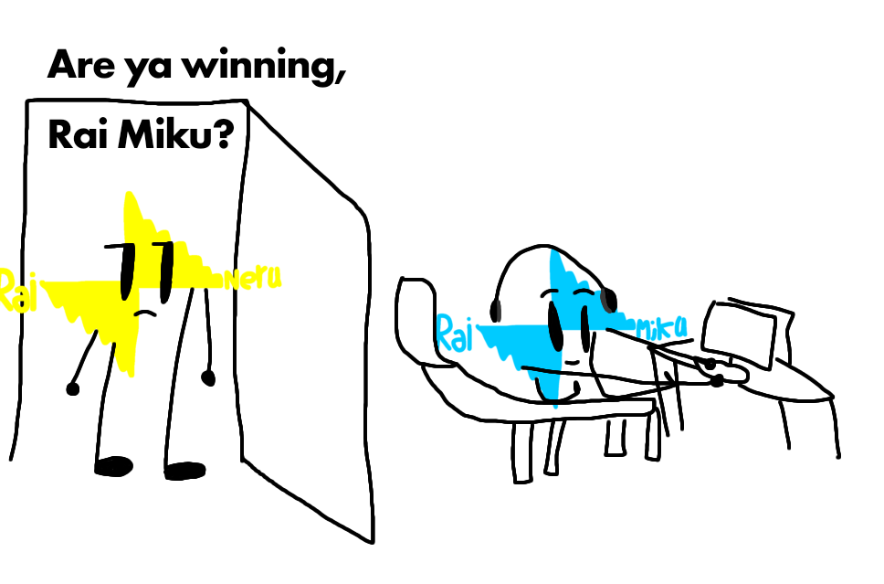 Are ya winning, Rai Miku? Blank Meme Template