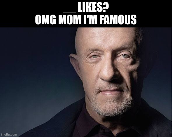 Kid Named | __ LIKES?
OMG MOM I'M FAMOUS | image tagged in kid named | made w/ Imgflip meme maker