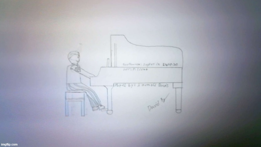 J. Davis: after-school self recital session | image tagged in classical music,piano,fanart,drawing,ocs,oc | made w/ Imgflip meme maker