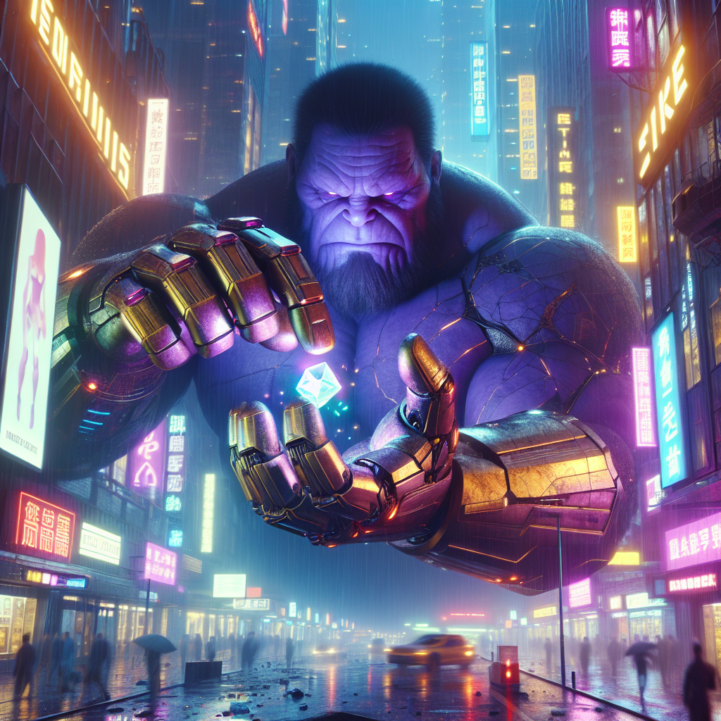 High Quality Thanos adds another stone to his glove Blank Meme Template