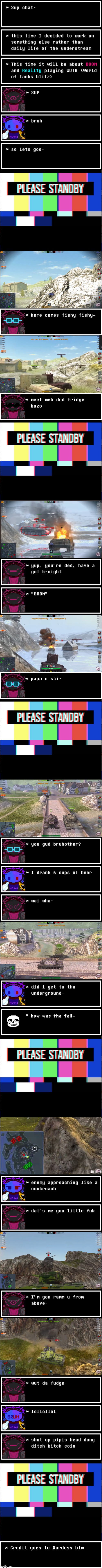 DOOM and Reality plays WOTB Part 1 (I decided to do this as no one is in the mood of doing these) :p | image tagged in world of tanks blitz,understream,doom,reality,doom and reality plays wotb,part 1 | made w/ Imgflip meme maker