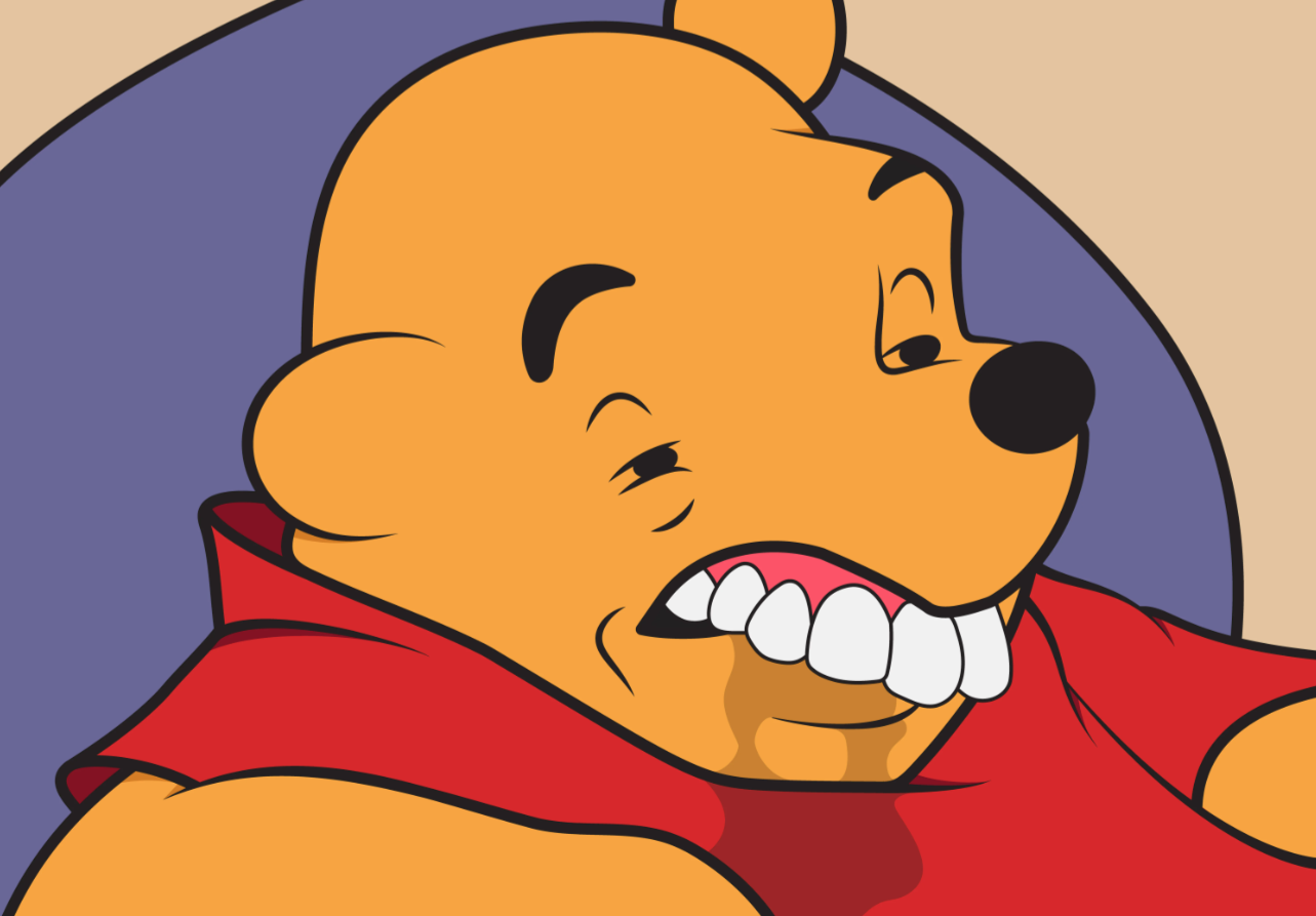 Dumb Pooh Blank Meme Template