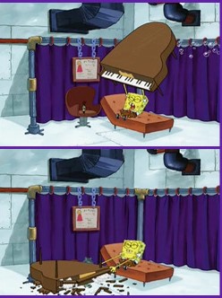 Piano Spongebob Blank Meme Template