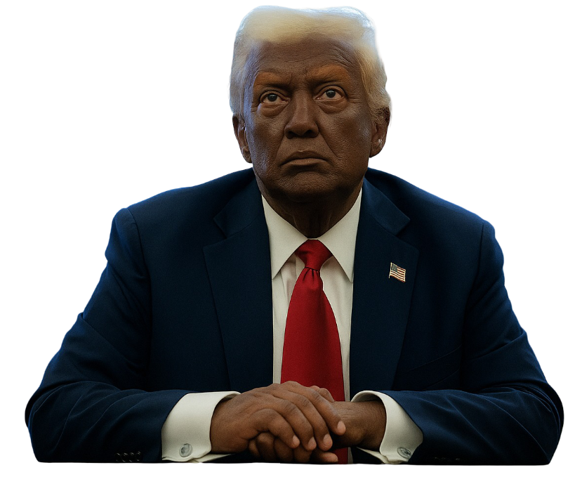 Black Donald Trump Blank Meme Template