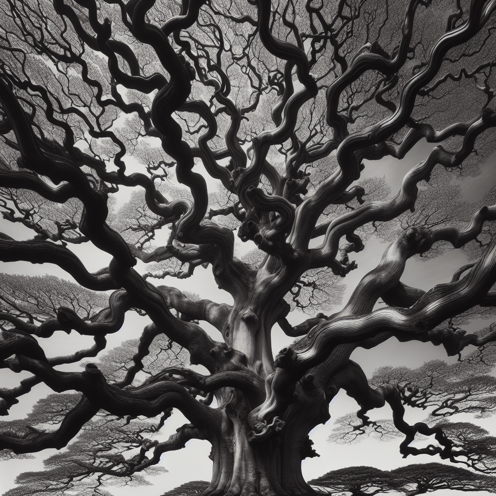 a tree with many branching patterns Blank Meme Template