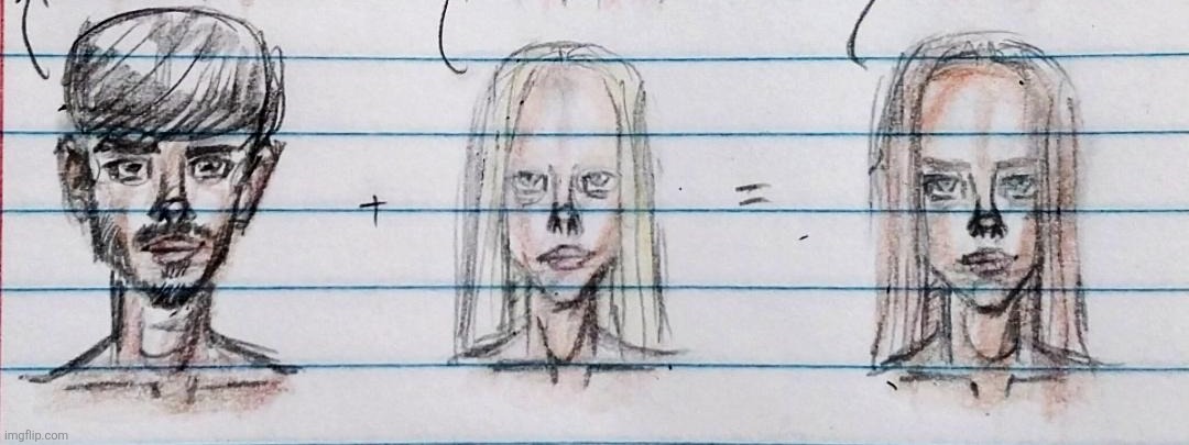 Brown/White Genetics | image tagged in swedish,trinidadian,genetics,drawings,sketch | made w/ Imgflip meme maker