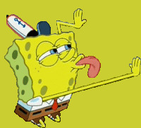 Spongebob licking Blank Meme Template