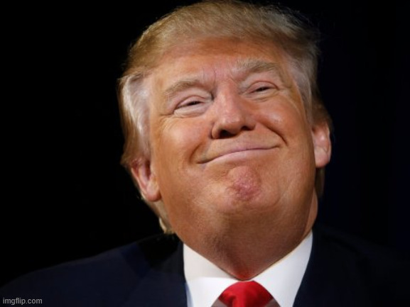 image tagged in smug trump | made w/ Imgflip meme maker
