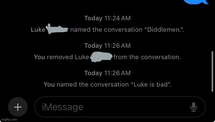 This happened in a gc I was in lol | image tagged in funny | made w/ Imgflip meme maker