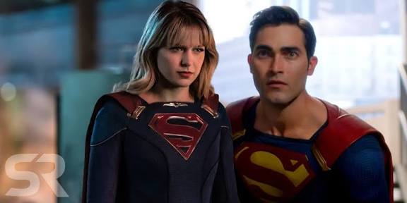 SuperGirl and Superman Blank Meme Template
