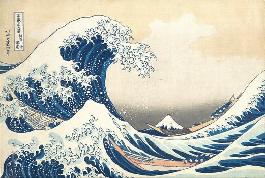 japanese waves Blank Meme Template