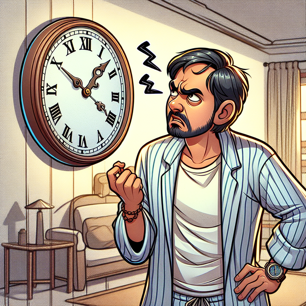 Someone impatiently looking at a clock Blank Meme Template