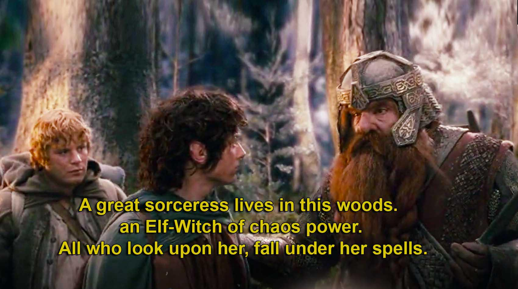 A great sorceress lives in this woods Blank Meme Template