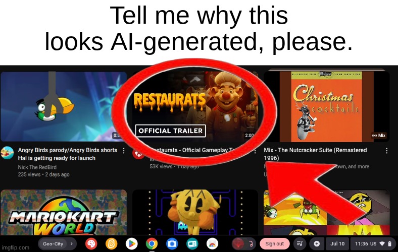 "Resturats" | Tell me why this looks AI-generated, please. | image tagged in images,games,ai generated | made w/ Imgflip meme maker