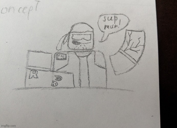 Some dude that's part of the game I'm developing with my uncle | made w/ Imgflip meme maker