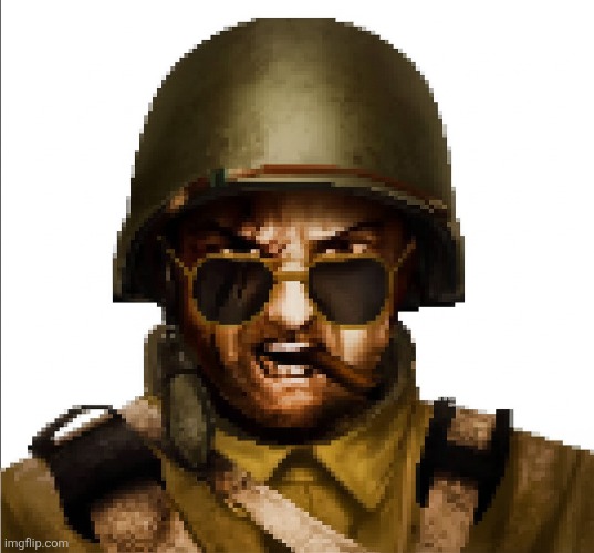 Alric cross Aka the executioner ( yes he is human is ORGIN story takes place in WW2 also he is human and this is what he looks | made w/ Imgflip meme maker