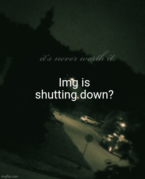 Am I tripping | Img is shutting down? | image tagged in single btw update not single anymore | made w/ Imgflip meme maker
