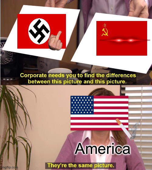 They're The Same Picture Meme | America | image tagged in memes,they're the same picture | made w/ Imgflip meme maker