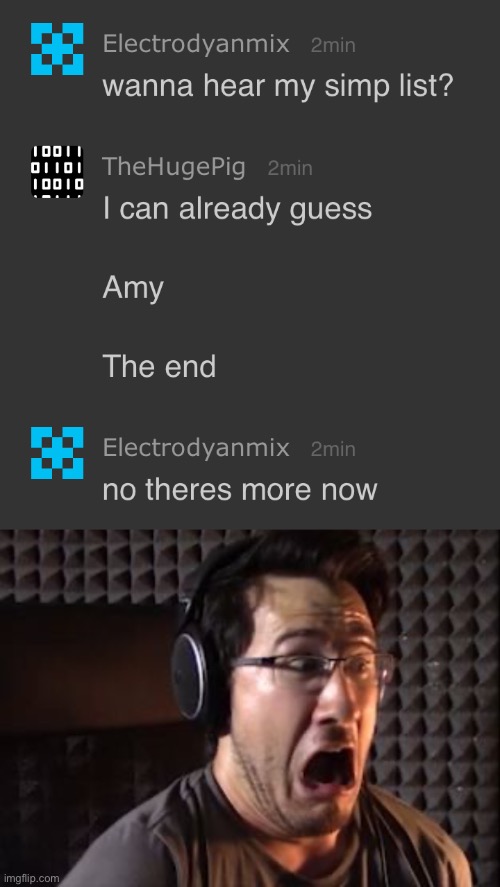 MORE? | image tagged in markiplier | made w/ Imgflip meme maker