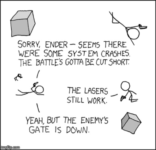 Does anyone else get this? | image tagged in xkcd,enders game | made w/ Imgflip meme maker