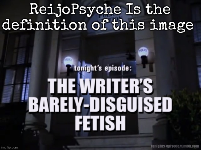 I saw what he deleted | ReijoPsyche Is the definition of this image | image tagged in tonight's episode the writer's barely-disguised fetish,msmg | made w/ Imgflip meme maker
