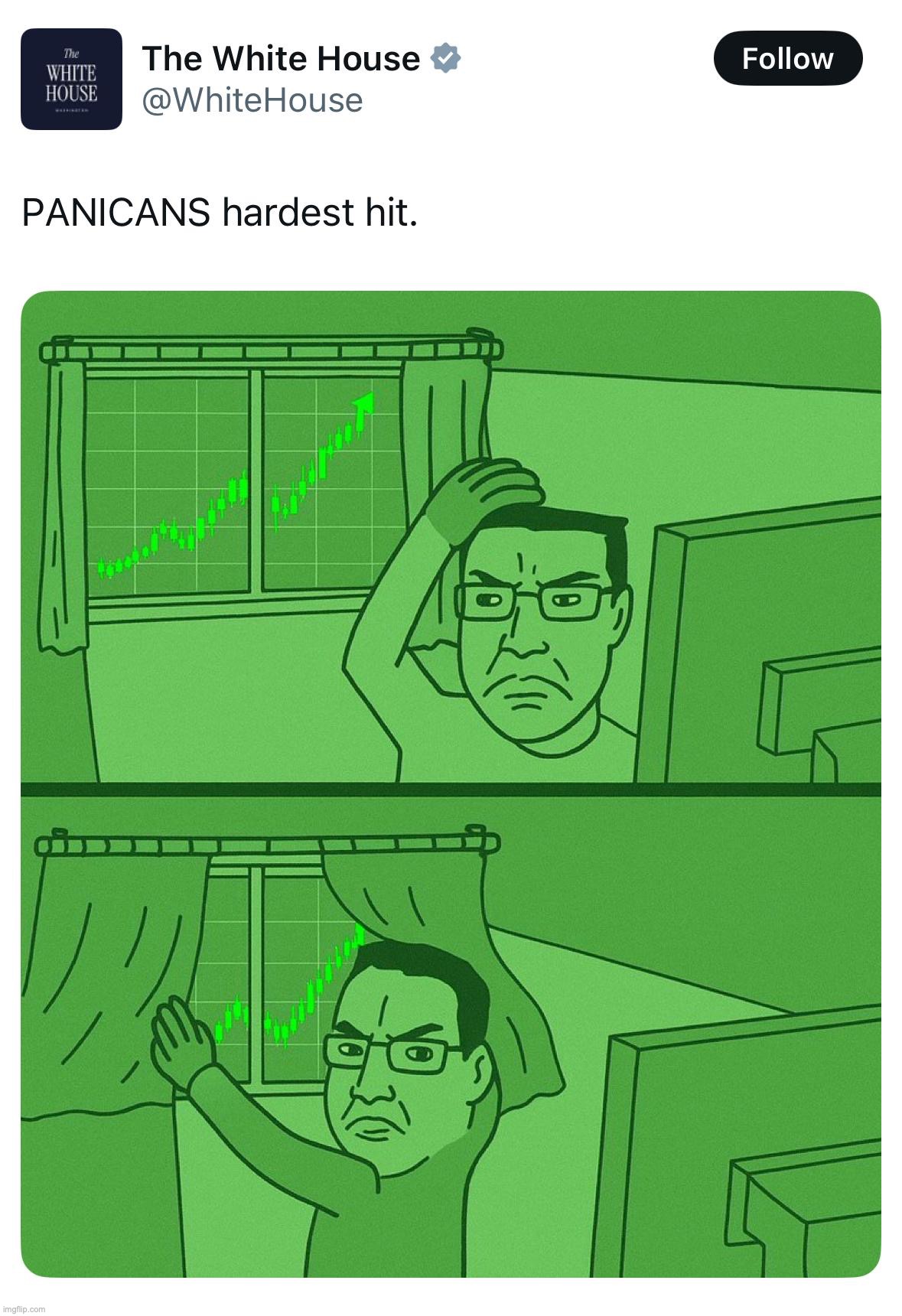 White House just posted a chudjak | made w/ Imgflip meme maker
