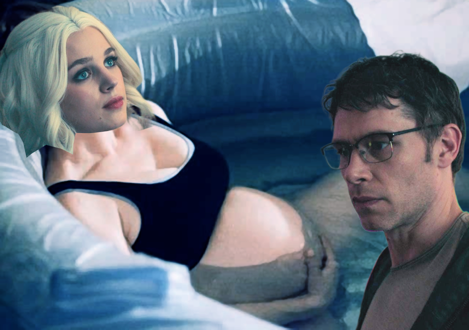 Raven Giving Birth Blank Meme Template