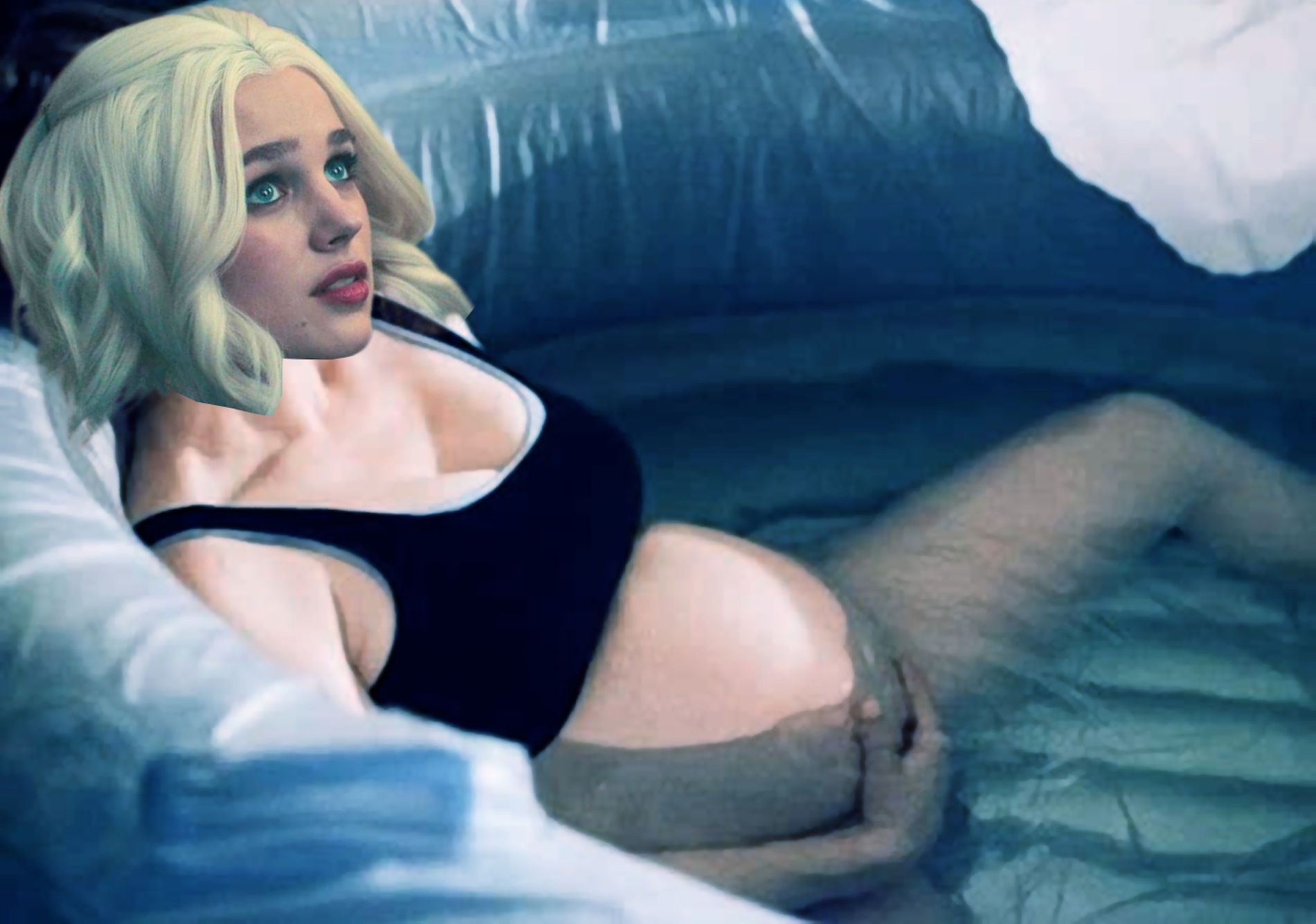 Raven Giving Birth Blank Meme Template