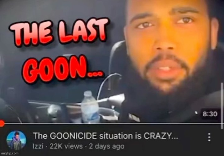 the goonicide | image tagged in goon | made w/ Imgflip meme maker