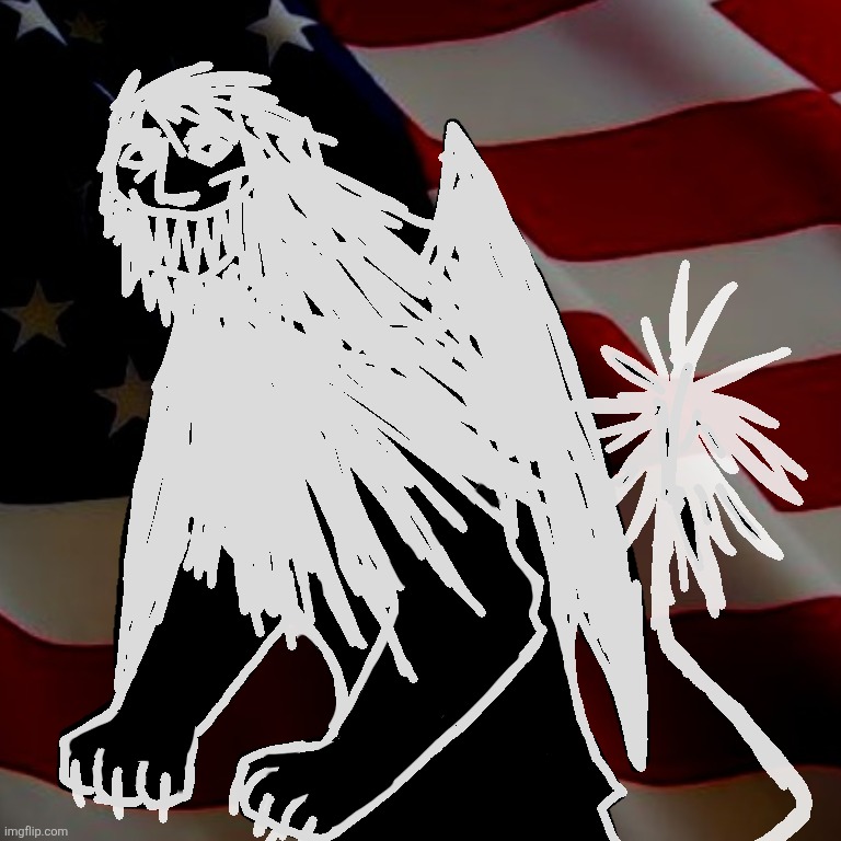 manticore (the GOOD ONE, not the BOOMER) | image tagged in the monument mythos,manticore,analog horror | made w/ Imgflip meme maker