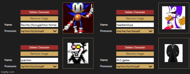4 new characters added to the roster bc why not | made w/ Imgflip meme maker